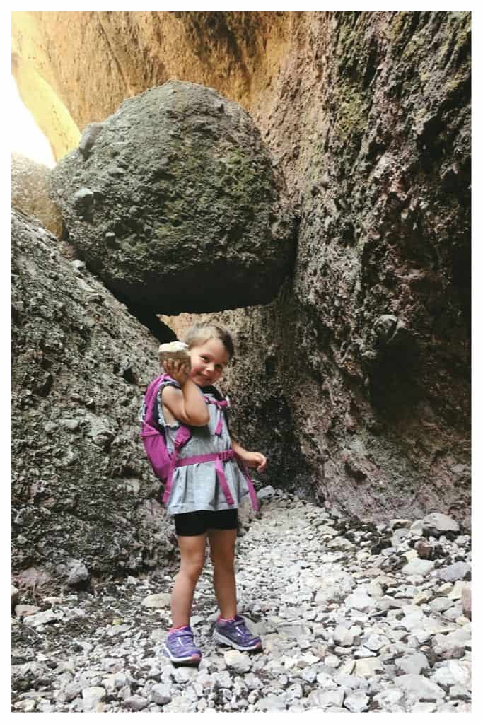 Exploring narrow canyons while camping at Pinnacles National Park