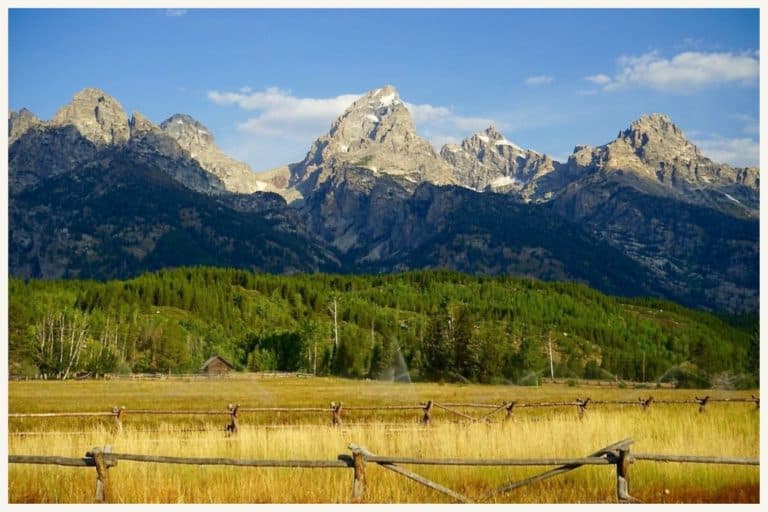 Beautiful views, such as this one of the Grand Tetons, are one of the appeals of camping