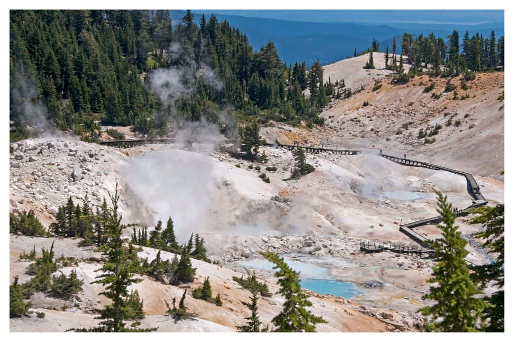 The geothermal features of Lassen Volcanic National Park are one of the many features that make it one of the best west coast national parks. 