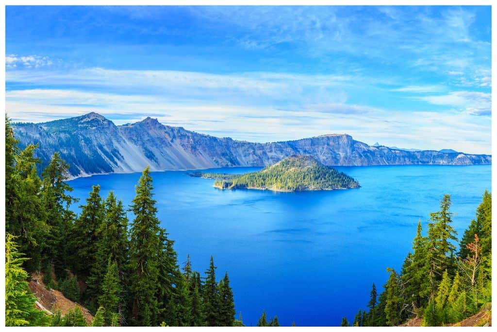 Crater Lake provides some of the most scenic views you will find of all the places on our list of the best west coast national parks. 