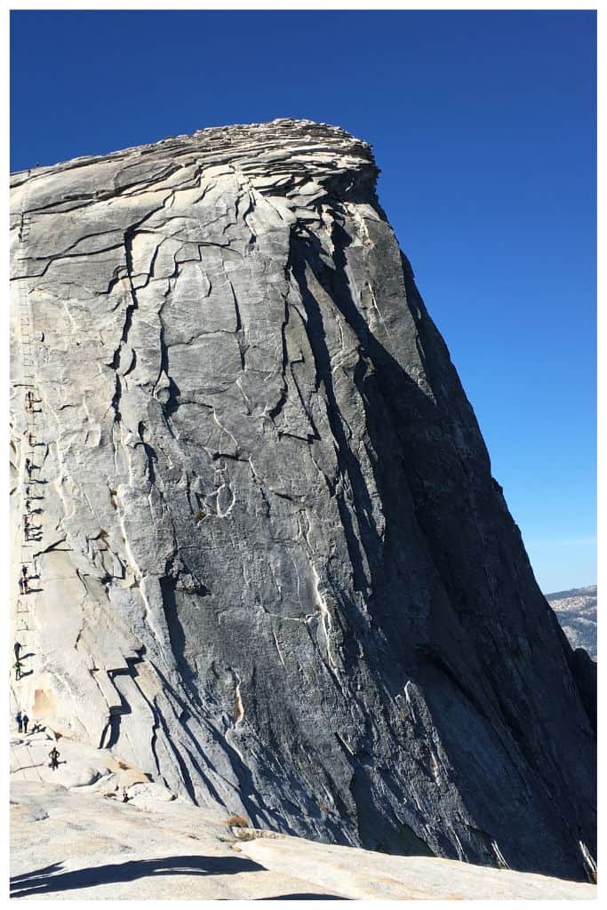 The final ascent to the summit of Half Dome is beautiful, but not for those uncomfortable with heights.