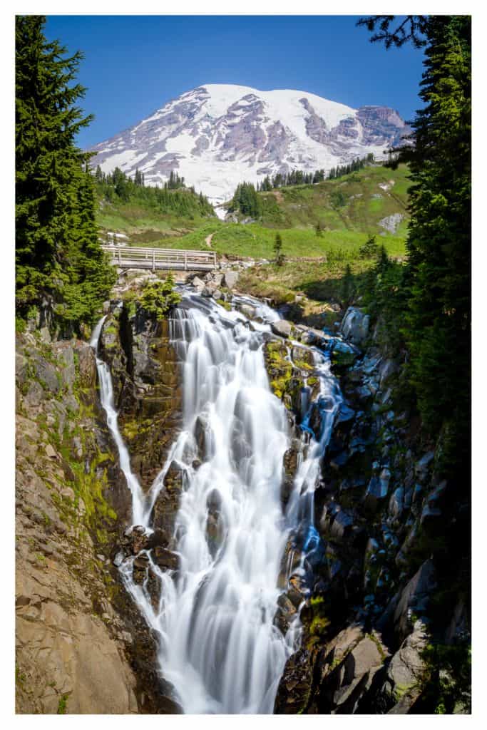 Checking out all the waterfalls is a fun thing to do with your family at Mt Rainier National Park. 