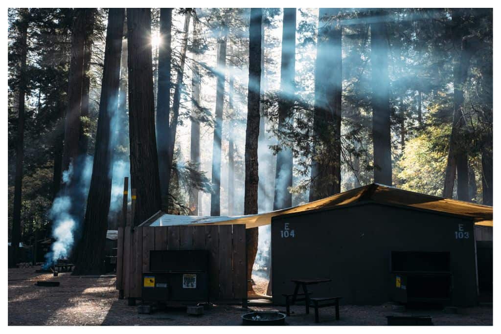 Housekeeping Camp is an alternative to a traditional campsite in Yosemite