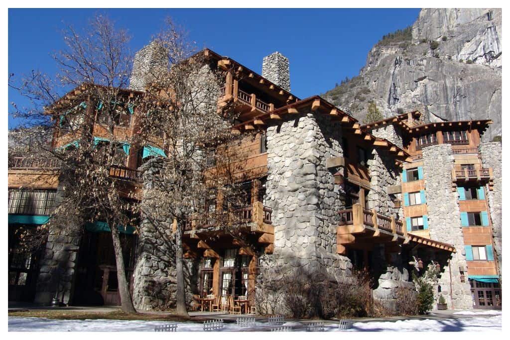 The majestic Ahwahnee Hotel is a fun stop for families in Yosemite. 