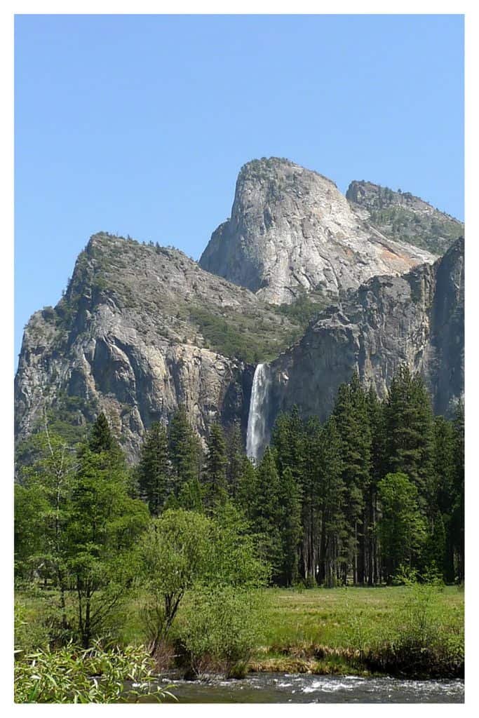 Bridal Veil Falls is one of the most famous views in Yosemite, it is a great spot to checkout with your kids.