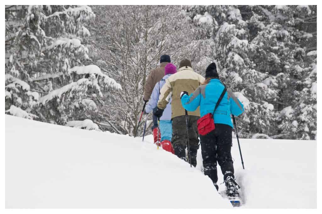 Snow Shoeing is a fun winter activity that gives you the chance to get away from the crowds. 