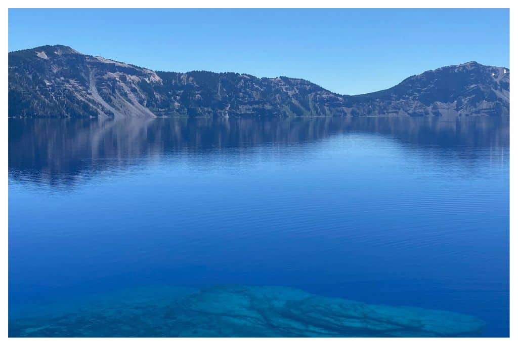 The crystal clear waters of Crater Lake are best seen from a boat tour. 