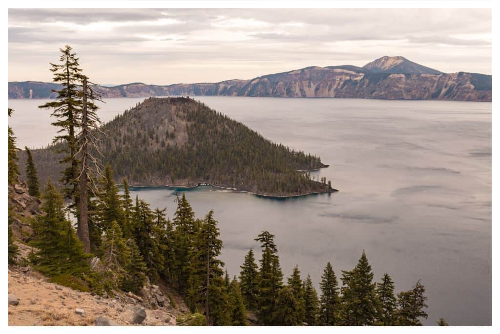 The view from Watchman Lookout is one of many things worth seeing at Crater Lake. 
